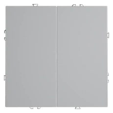 Изображение Проходной переключатель встраиваемый VOLTUM S70 двухклавишный 10А (серый)